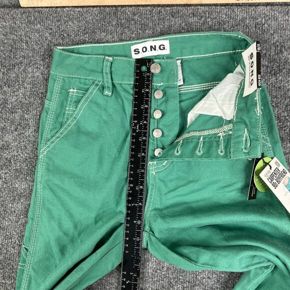 NWT Women's S.O.N.G. Vibrant Green Straight Leg Pants with Classic Fit - Picture 6 of 11